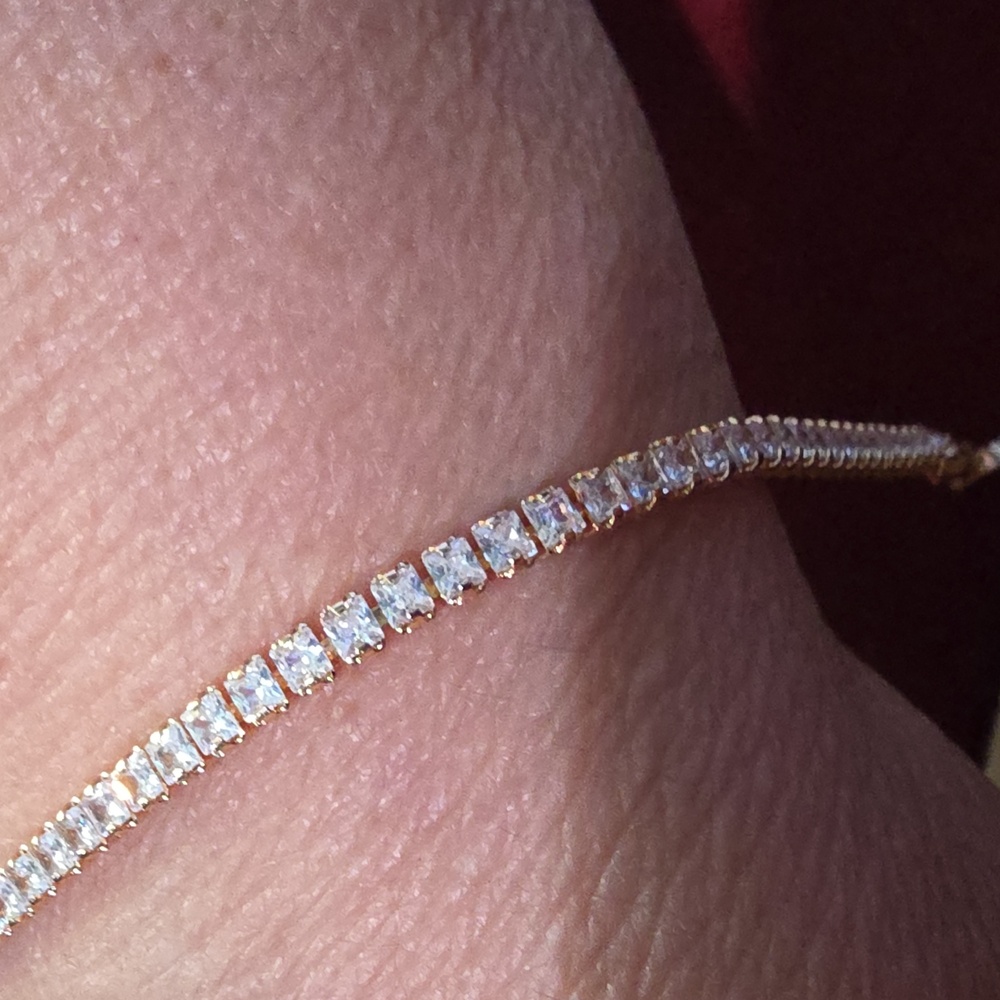 Elegant Rose Gold Tennis Bracelet